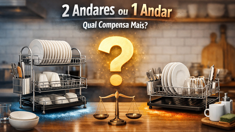 Escorredor 2 Andares ou 1 Andar Qual Compensa Mais
