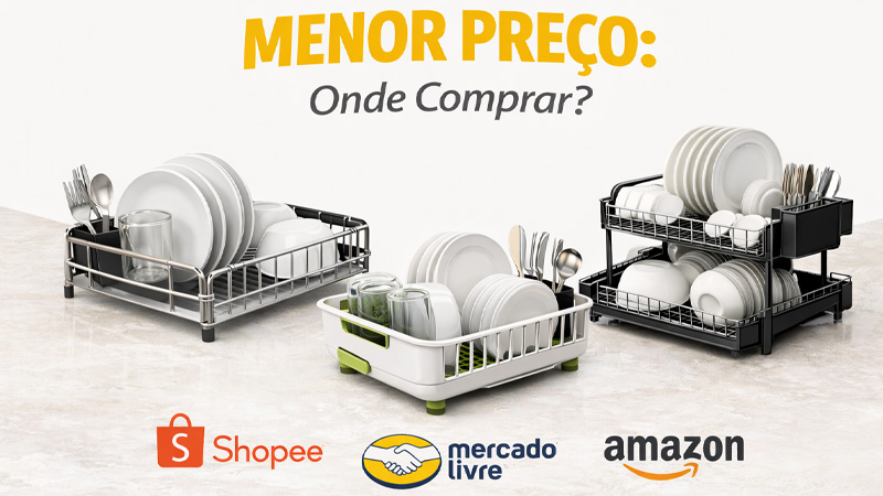 Escorredor de Louca Menor Preco Onde Comprar