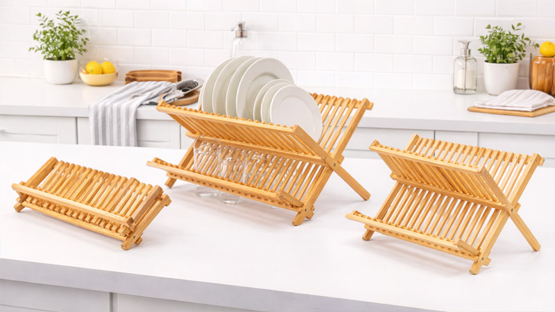 Melhor Escorredor de Louca de Bambu