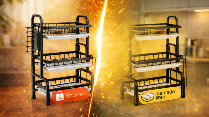 escorredor de louça 3 andares inox